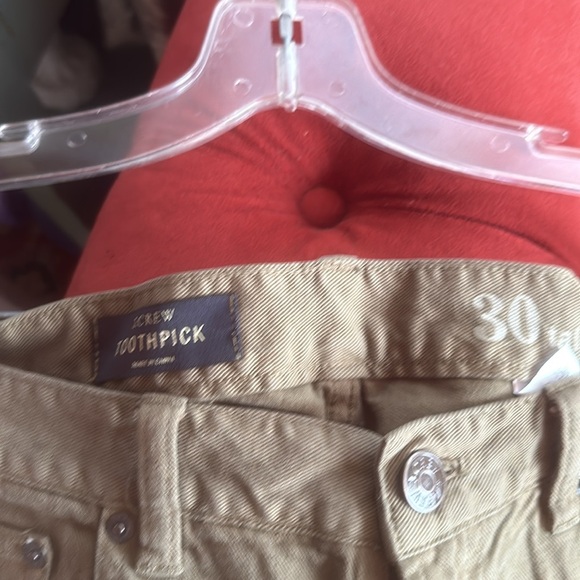 J Crew army green olive toothpick skinny jeans.  Size 30 T - Picture 3 of 3